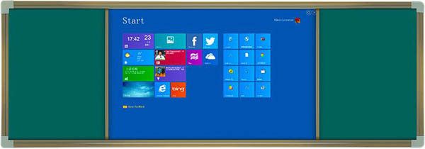 双推拉多媒体板教学一体机