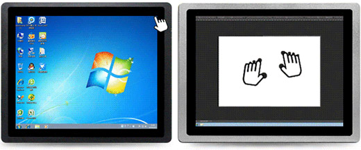 全封闭式PLC电阻屏工业触控一体机图3